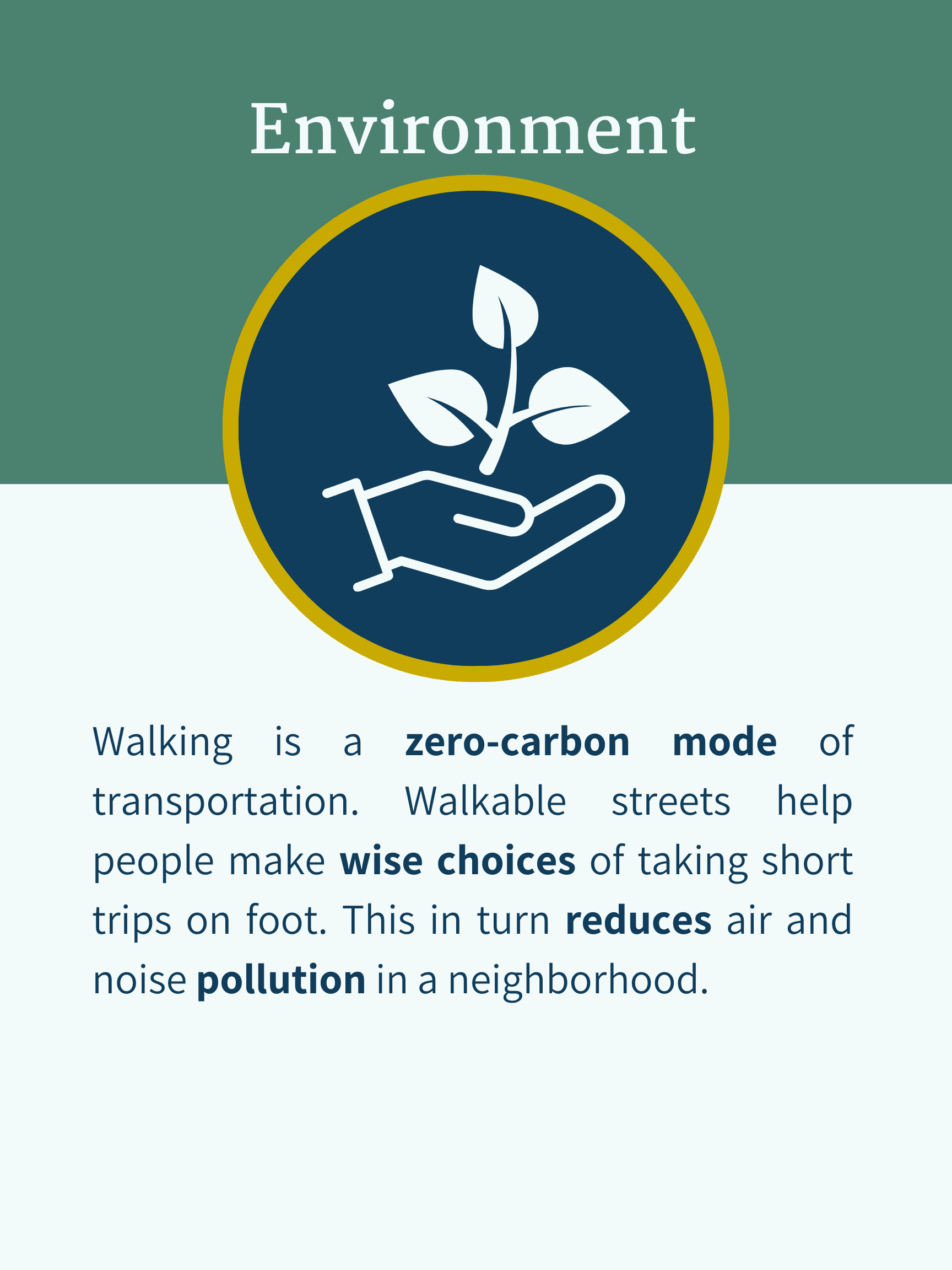 walking environment benefits