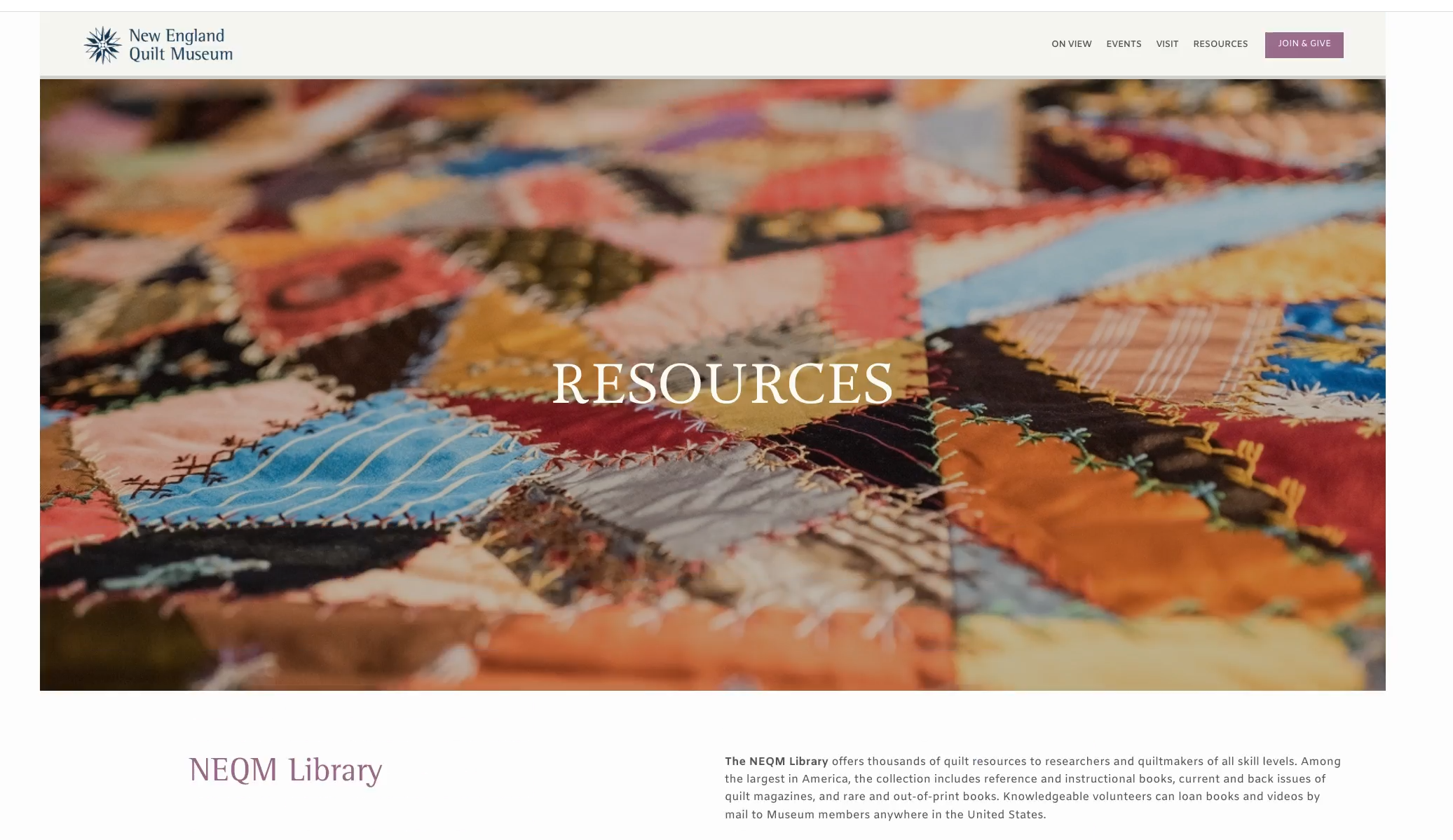 New England Quilt Museum 